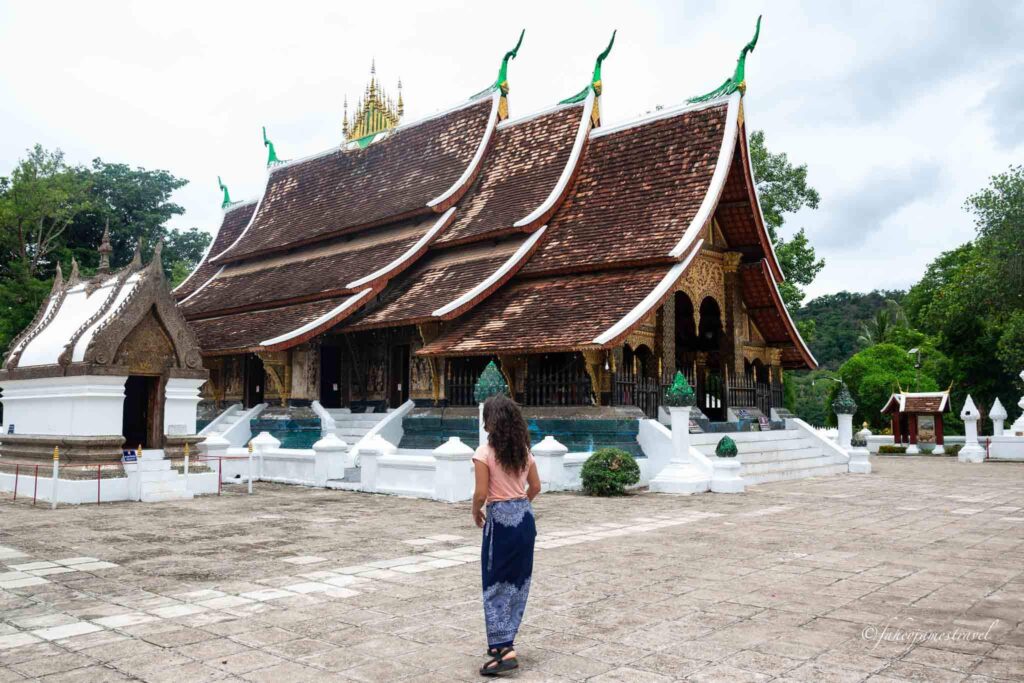 Vat Xieng Thong is pictured with guada in the centre