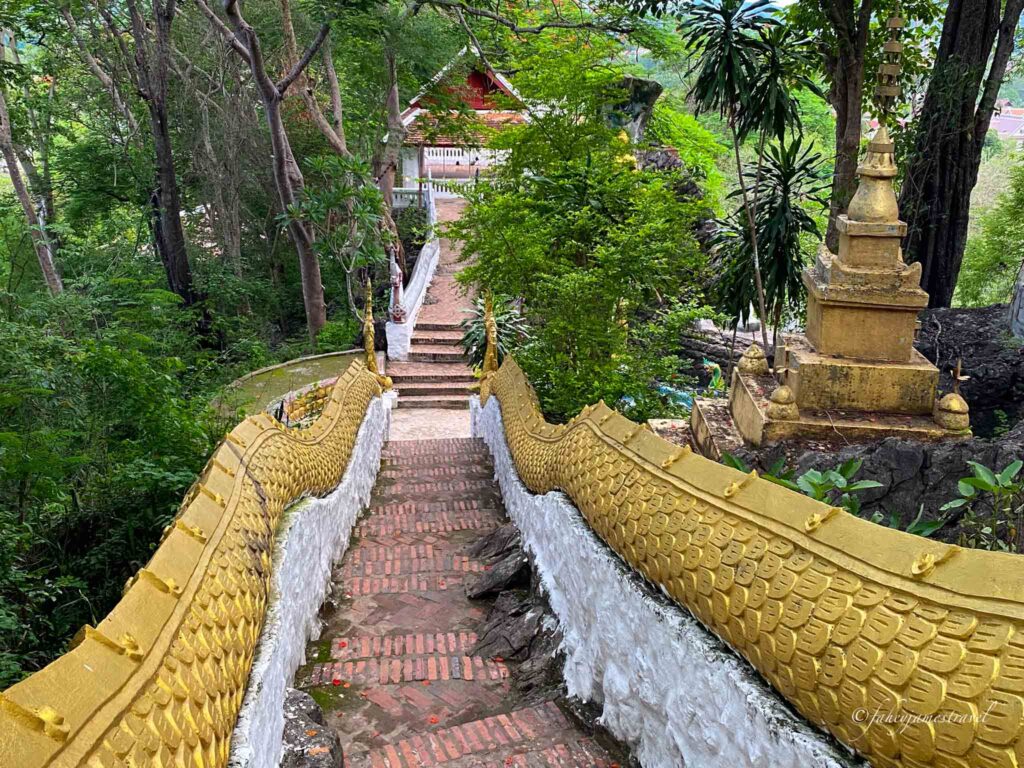the steps to Vat Chom Si are pictured