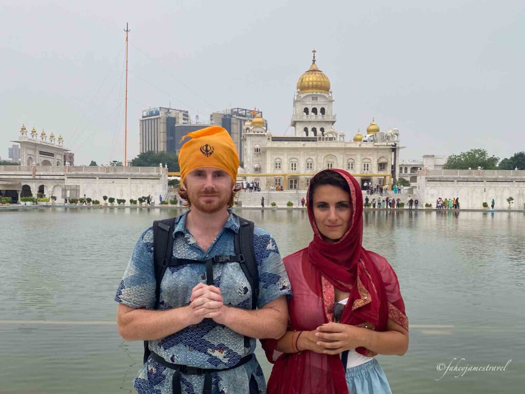 Gurudwara Bangla Sahib james and guada atsn during a 3 day itinerary 