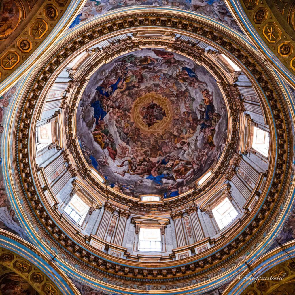 Cattedrale di Santa Maria Assunta is pictured the dome rood part of a 2 days in naples trip