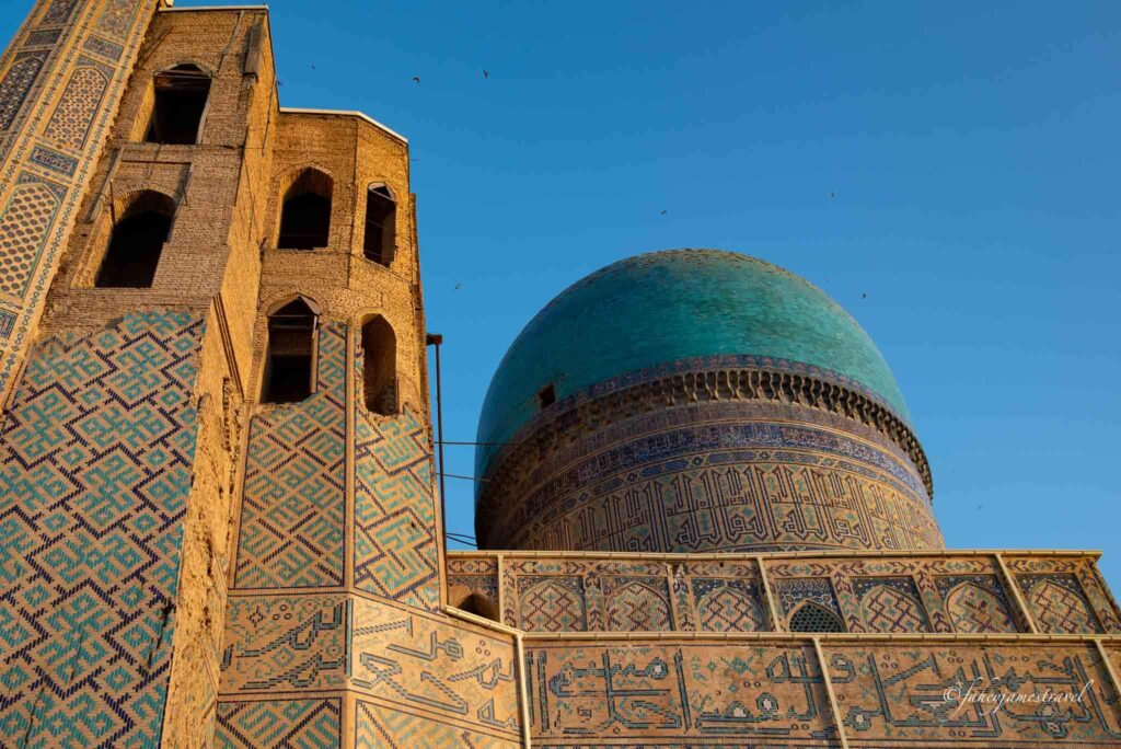 Bibi-Khanym Mosque dome is pictured things to do in samarkand