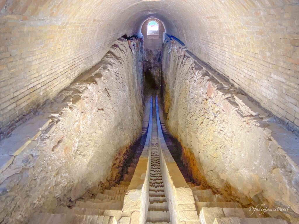 the view inside the observatory is pictured