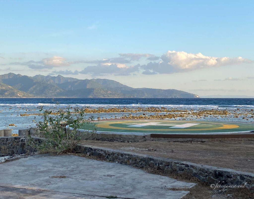 helipad for yoga sessions close to gili beach