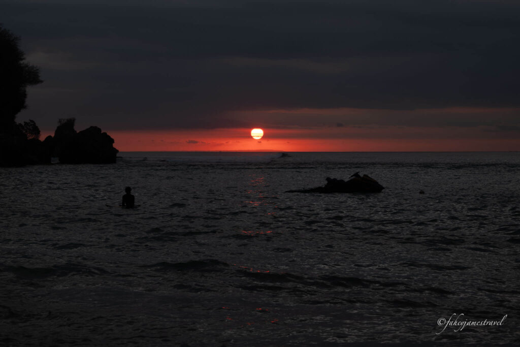 sunset at padang padang beach in bali is totally worth visiting