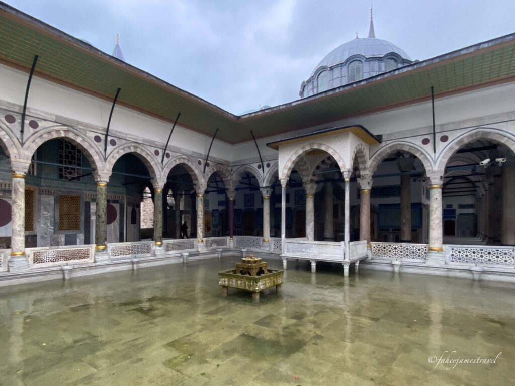 where to stay in istanbul turkye is a great question to ask. a courtyard is shown in the image