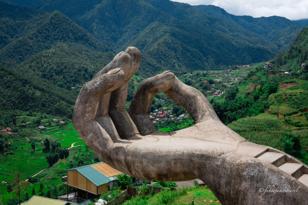 large hand is pictured at moana sapa and is one of the fun things to do in sapa