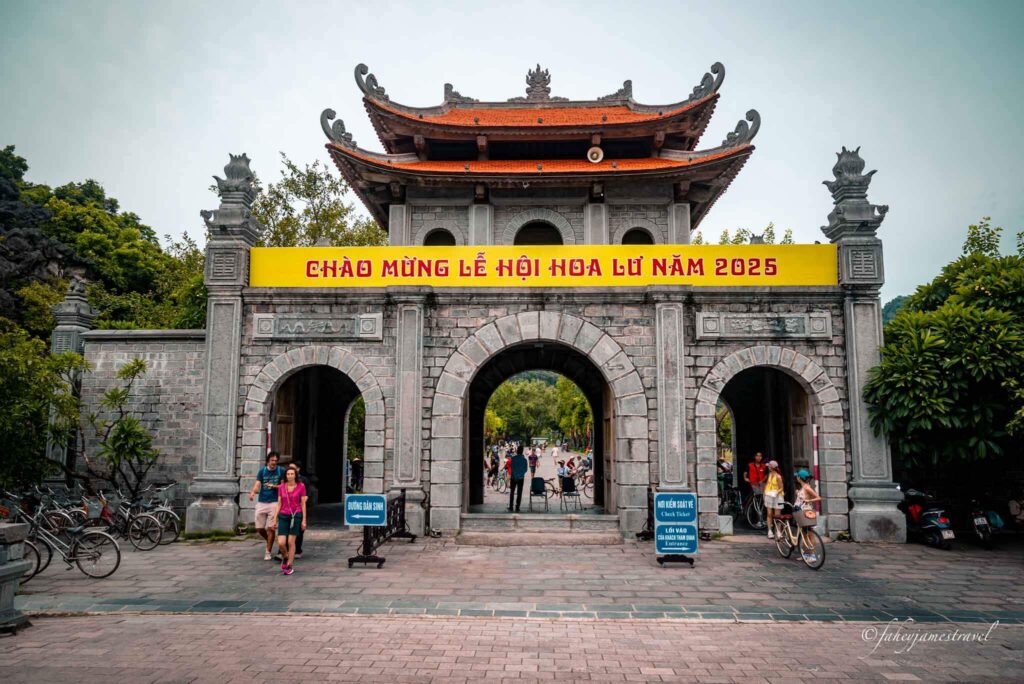 hoa lu is pictured and is one of the best things to do in ninh binh