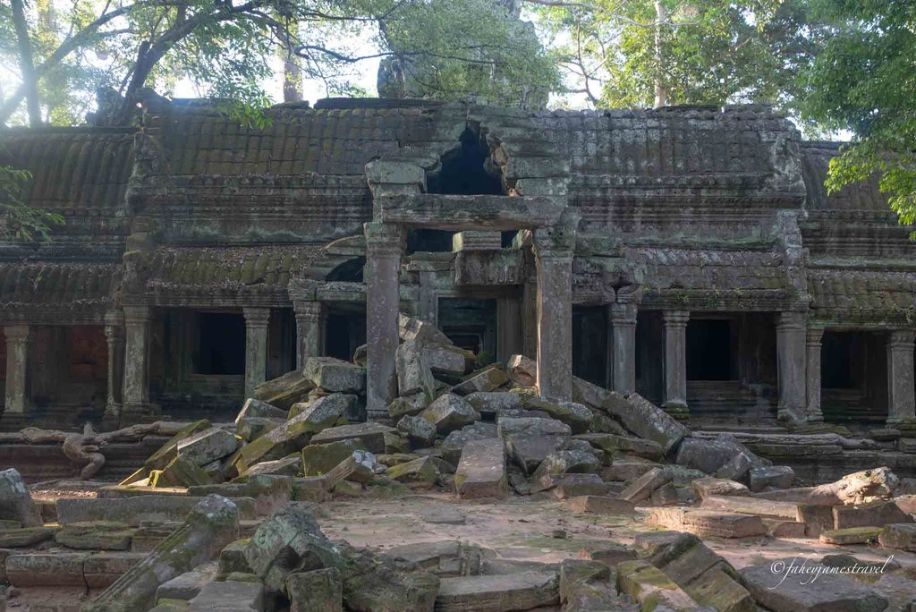 collapsed ruin at tomb raider temple